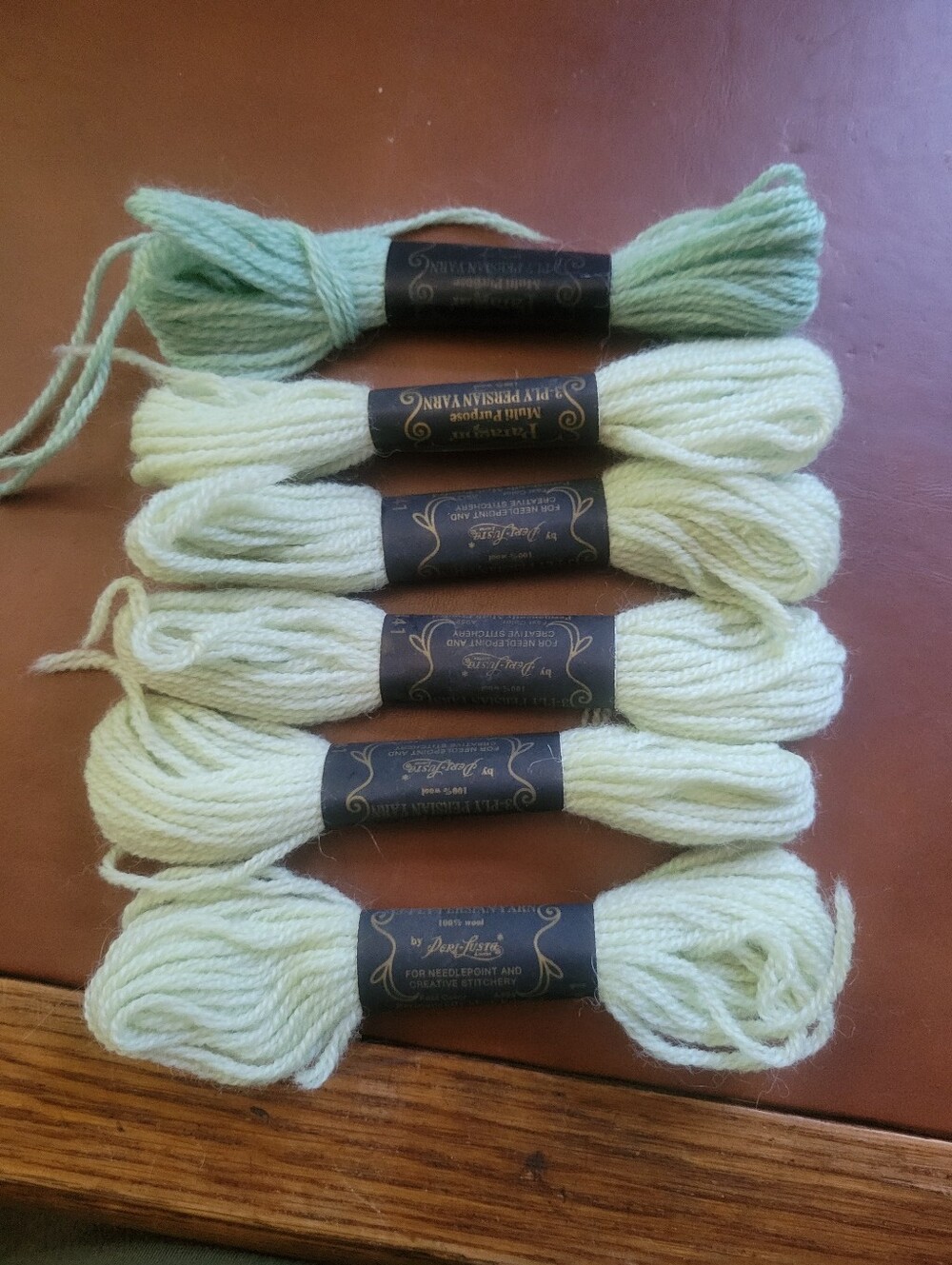 Peri-lusta 100% Wool Needlepoint 8.8yards Skeins-6